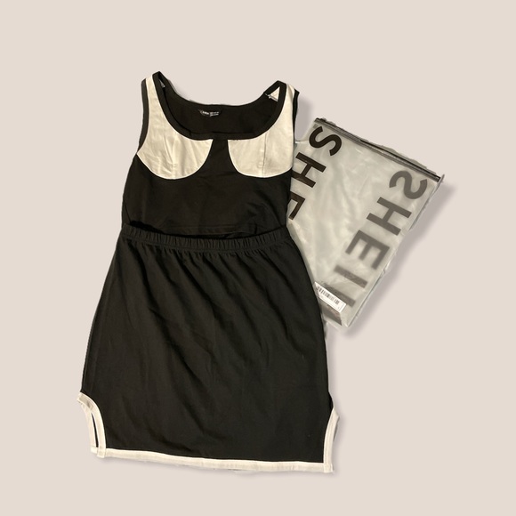 Shein color block & asymmetrical skirt set - Picture 8 of 8